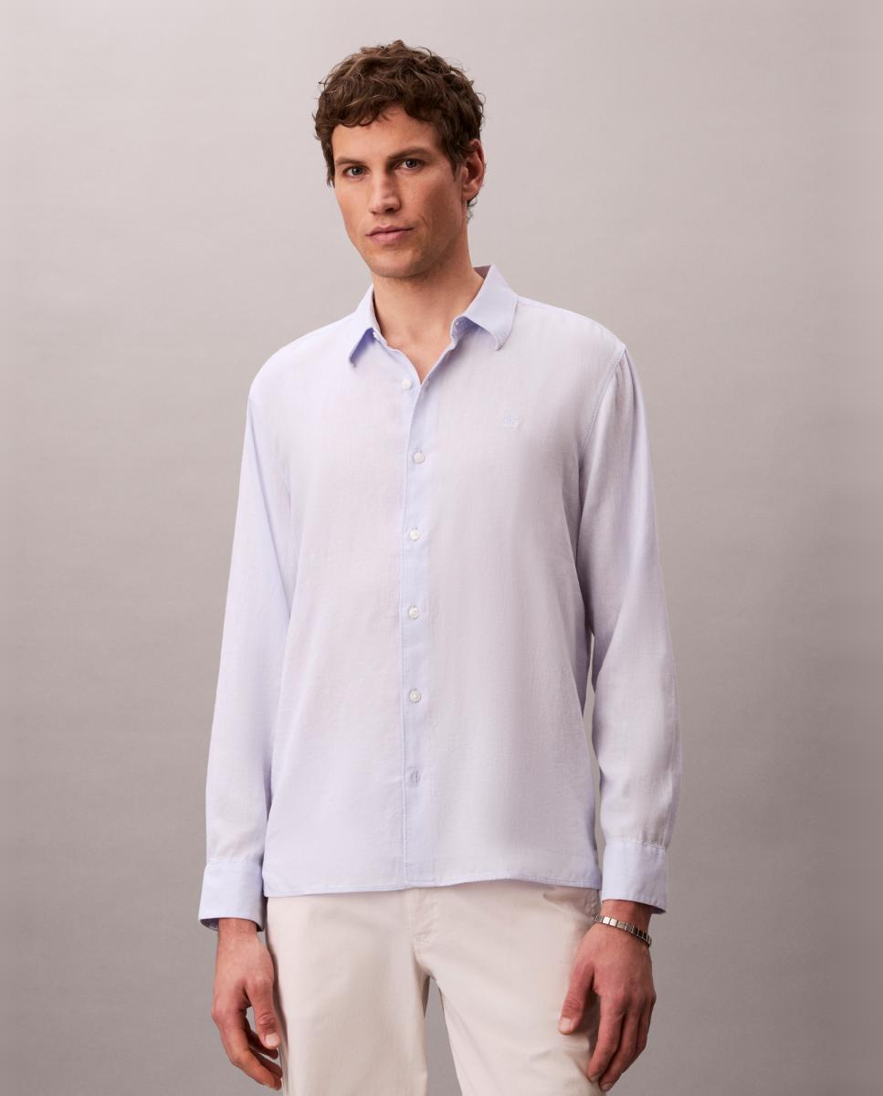 Imagem 0 de Camisa Clássica de Linho Lisa