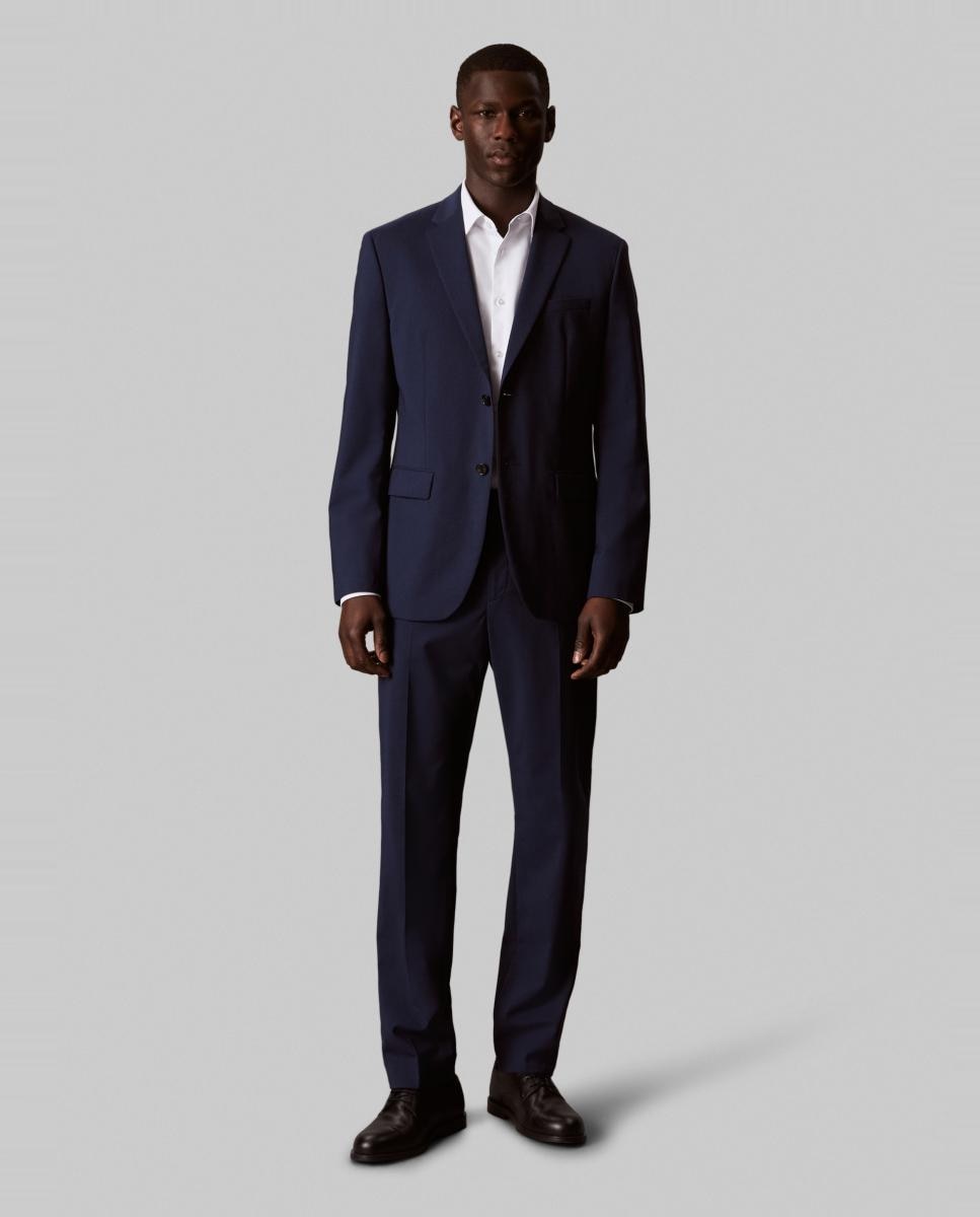Camisa Clássica Slim de Malha Refinada Lisa Branco-6