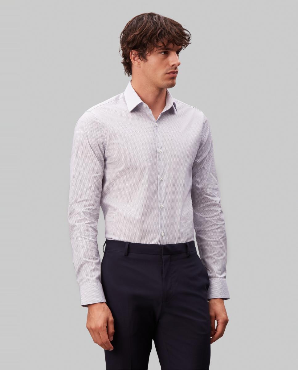 Imagem 0 de Camisa Clássica Slim de Popelina Lisa