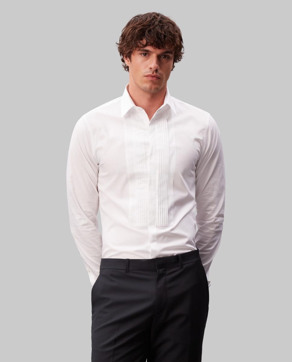 Imagem 0 de Camisa Clássica Slim de Popelina Lisa