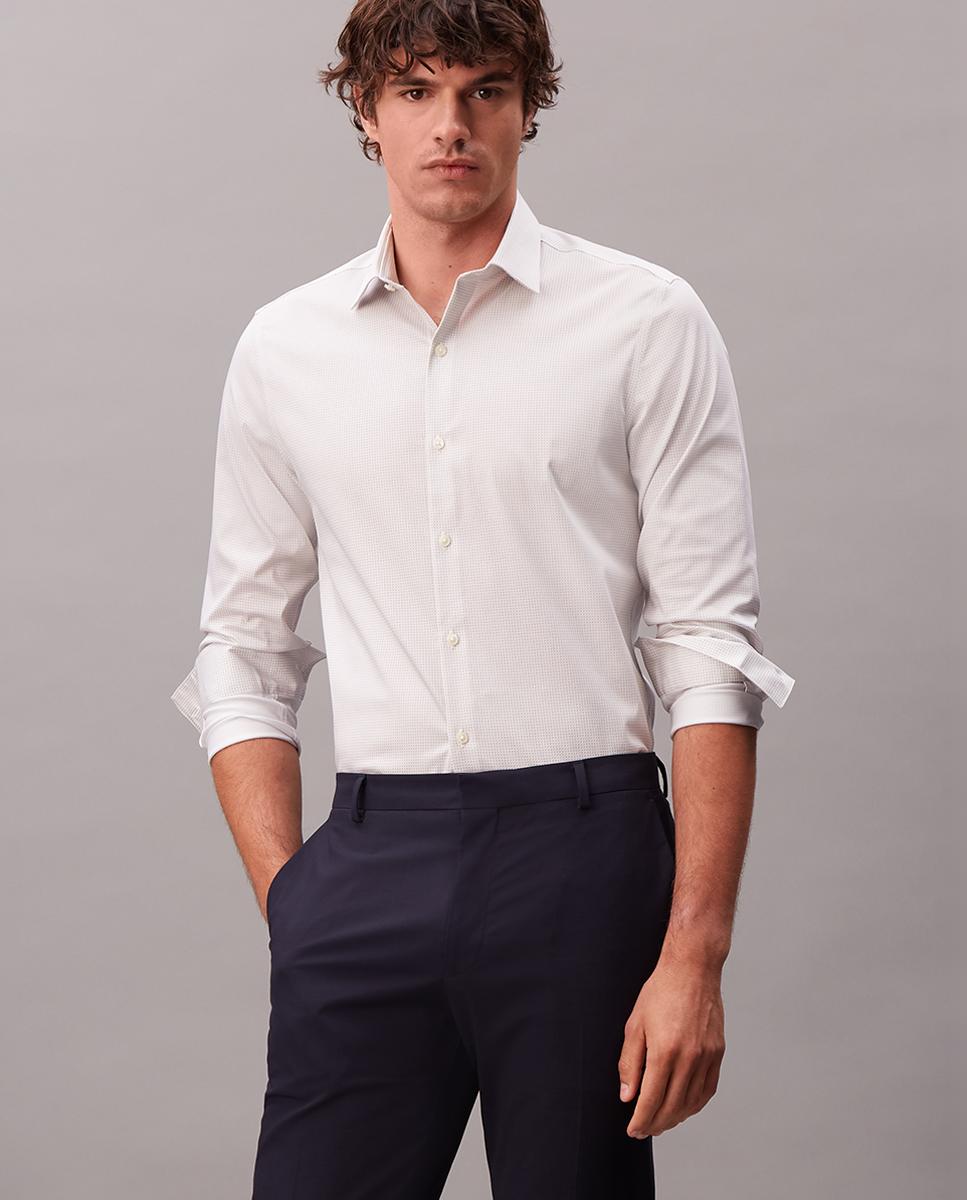 Imagem 0 de Camisa Clássica Slim de Popelina Lisa
