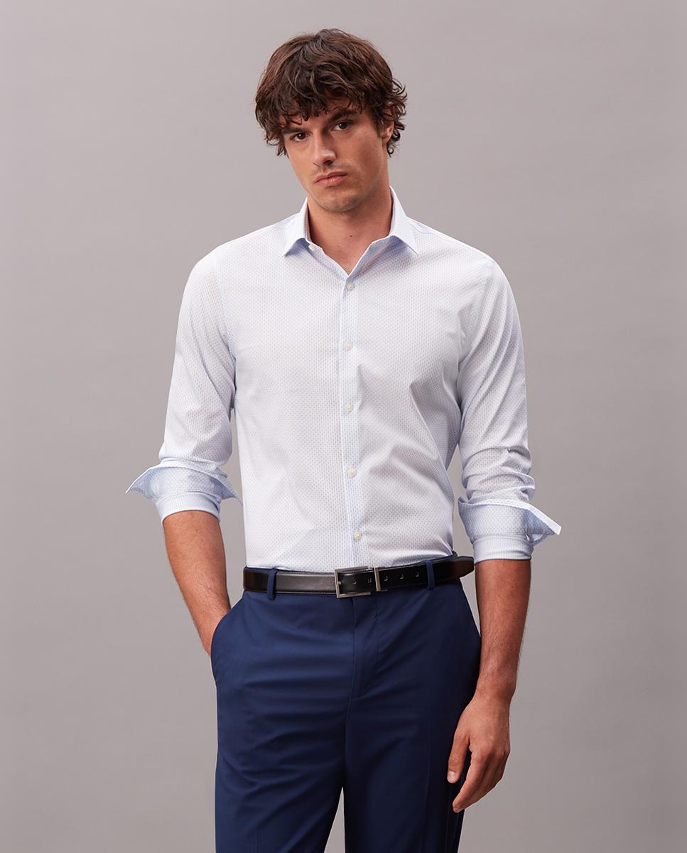 Imagem 0 de Camisa Clássica Slim de Popelina Lisa