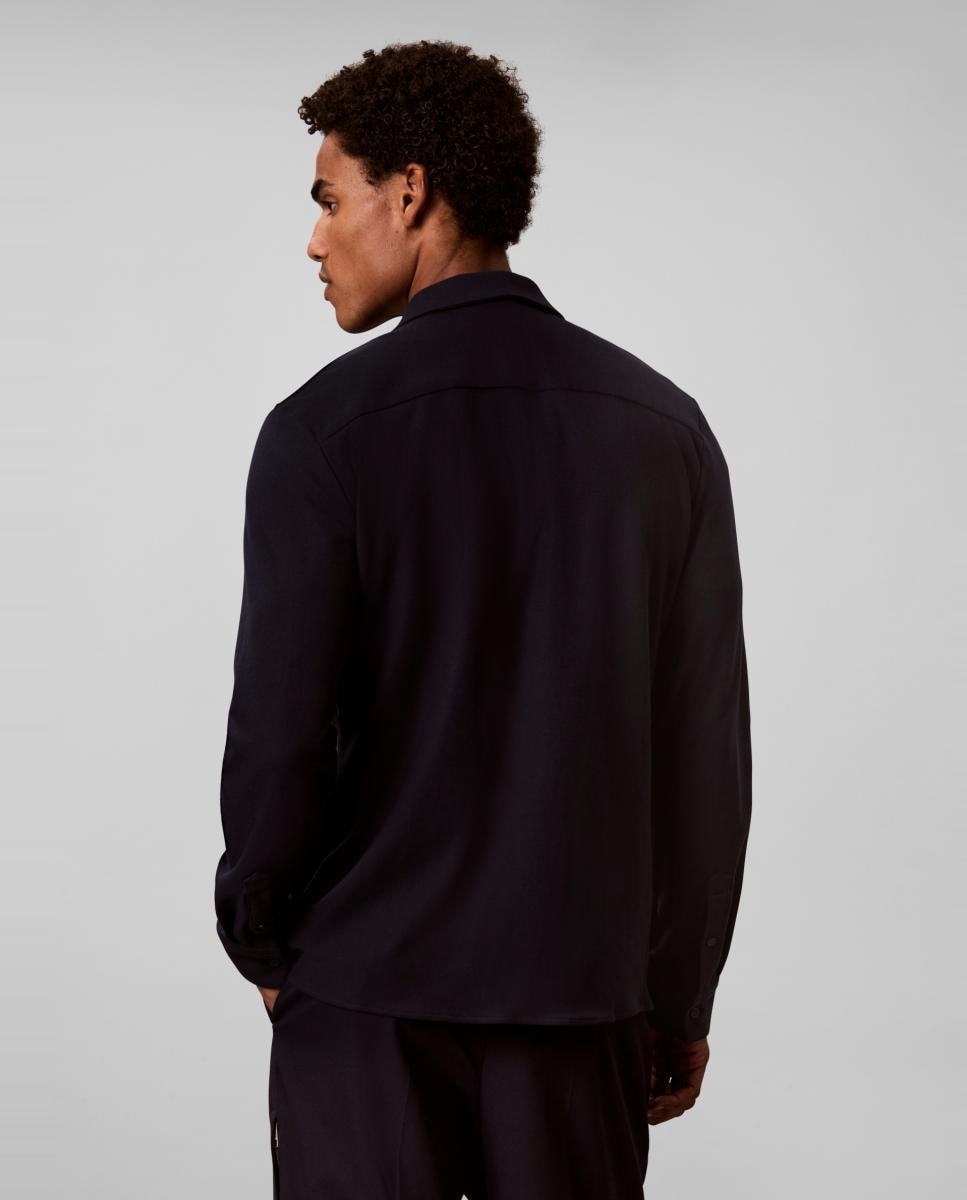 Imagen 2 de Camisa casual Hombre entallada de piqué - Calvin Klein - Azul marino Azul marino