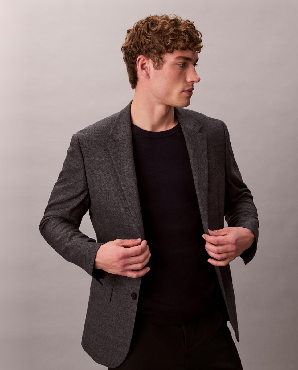 Camisola de Malha com Logótipo Bordado Azul-marinho-3