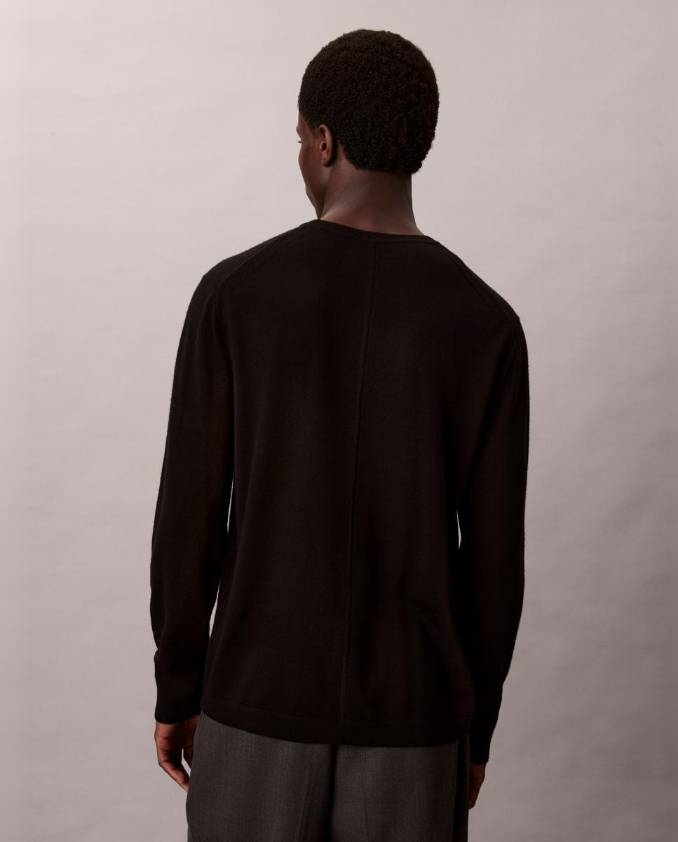 Camisola de Malha com Logótipo Bordado Preto-2