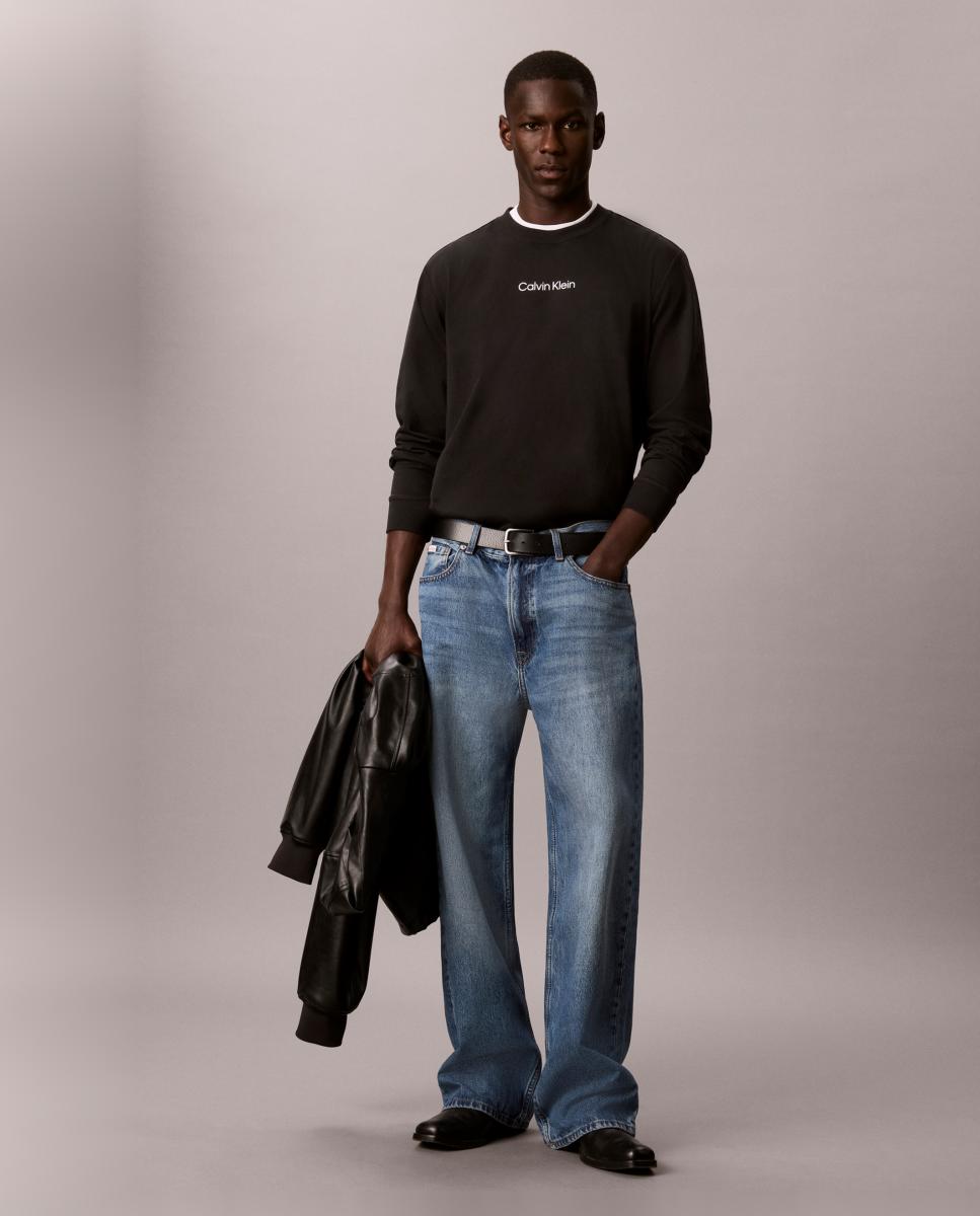 Camisola de Manga Comprida Preto-7