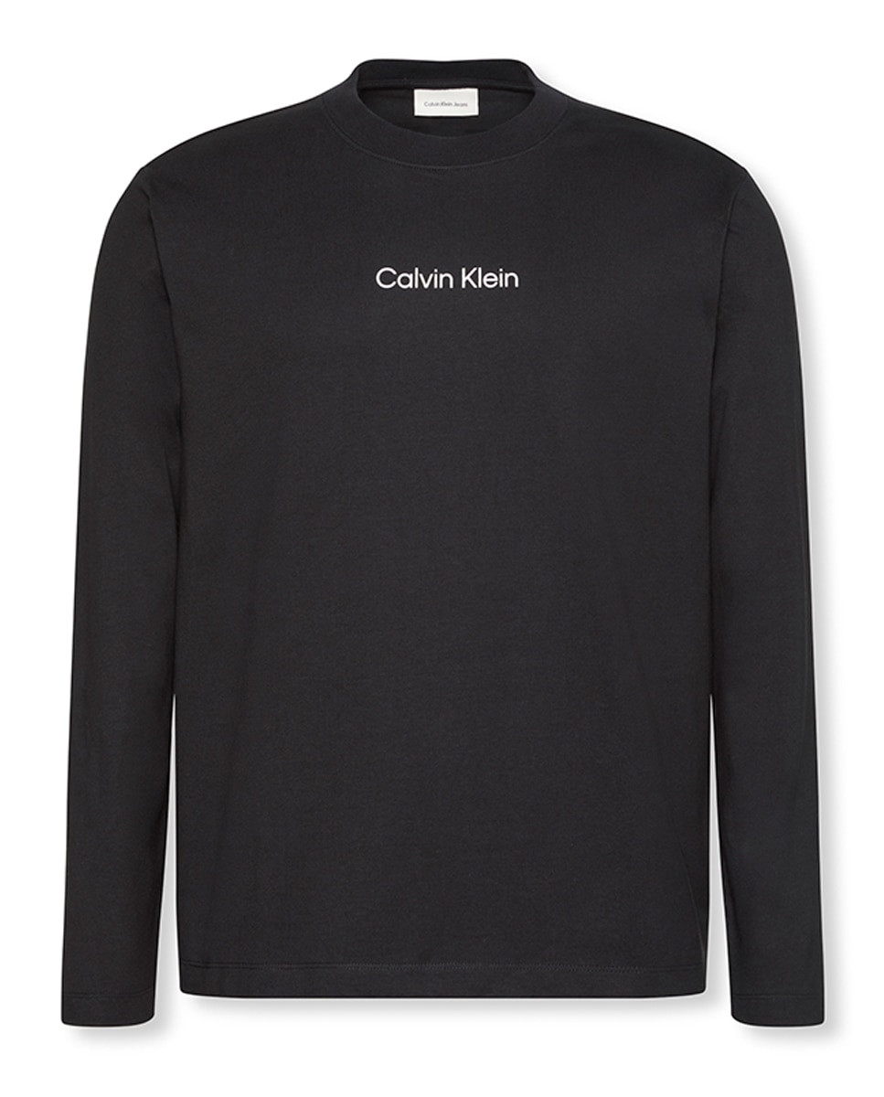 Camisola de Manga Comprida Preto-6