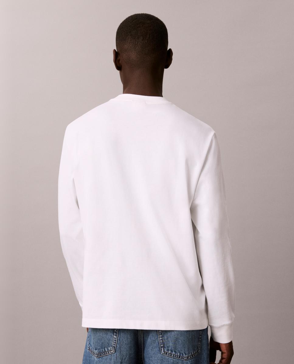 Camisola de Manga Comprida Branco-2