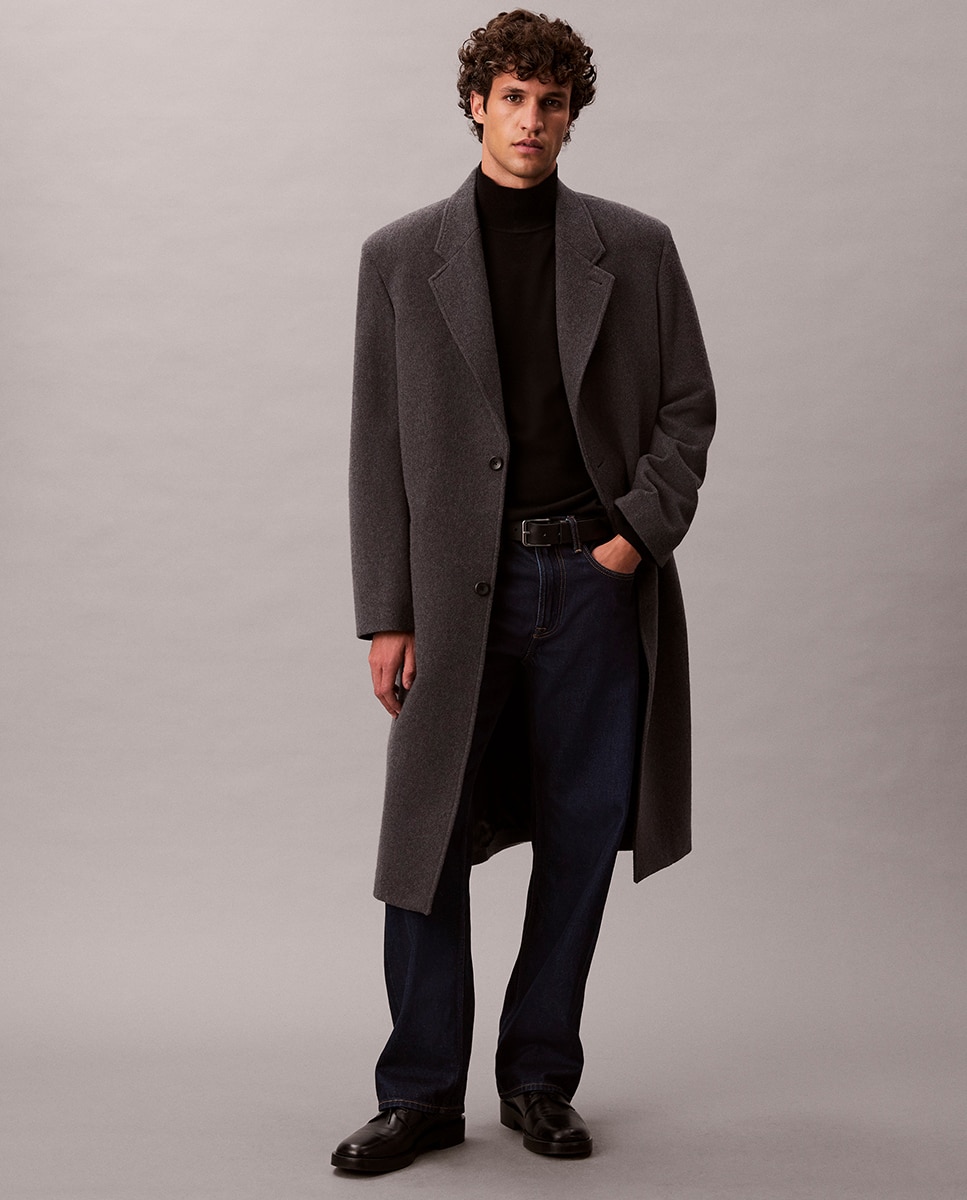 Camisola de Malha com Gola Alta Preto-7
