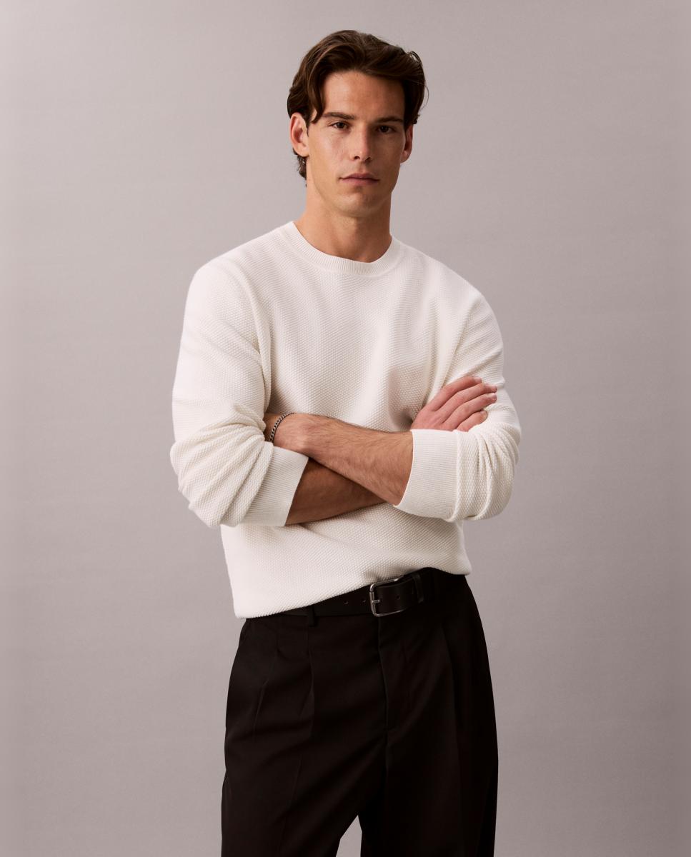 JERSEY CUELLO REDONDO Branco-4