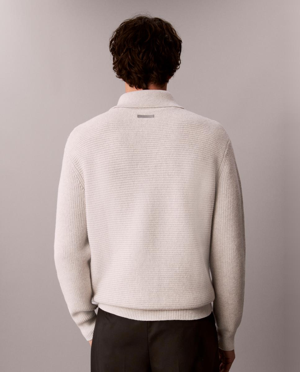 JERSEY CUELLO POLO Cinzento-claro-2