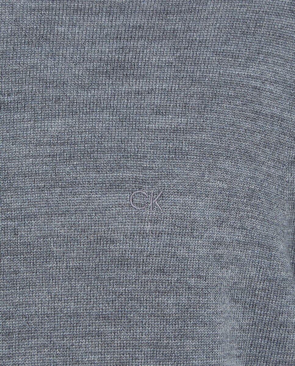 Camisola de homem Cinzento-4