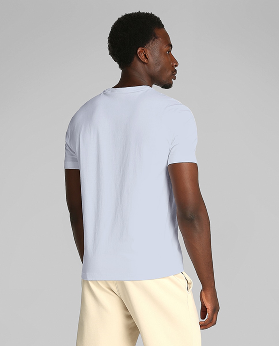T-shirt com Estampado Fotográfico Branco-2