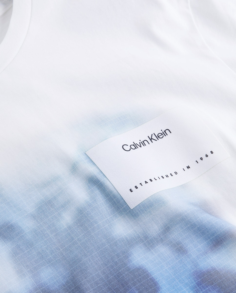 T-shirt com Estampado Fotográfico Branco-5