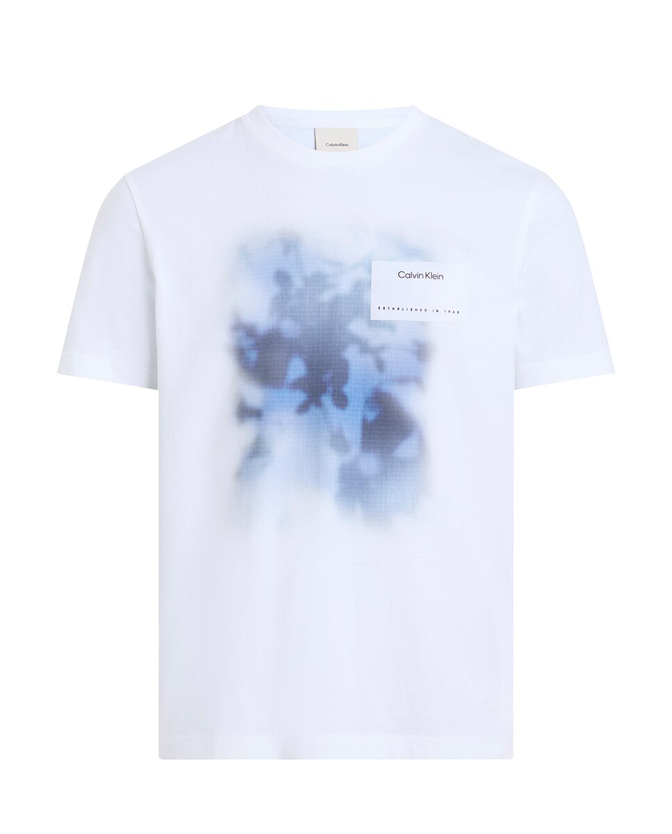 T-shirt com Estampado Fotográfico Branco-6