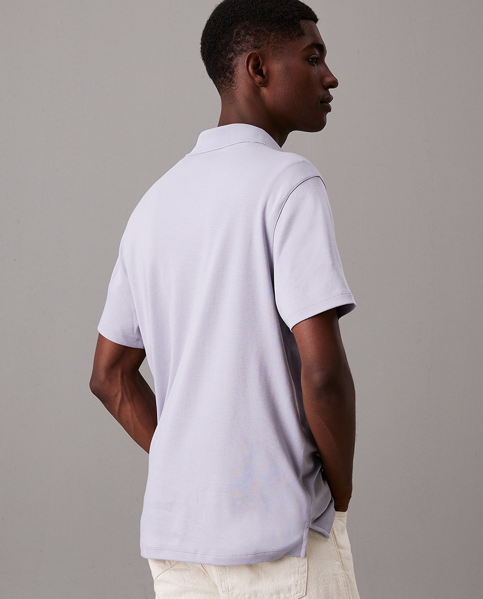 Polo de Algodão Supima Cinzento-claro-2