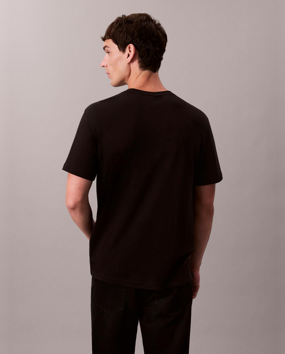 T-shirt de Algodão Preto-2
