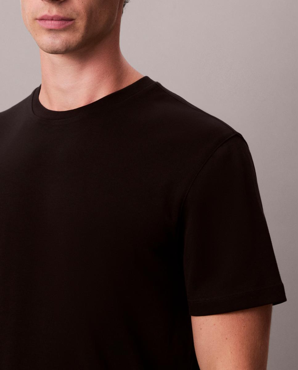 T-shirt de Algodão Preto-3