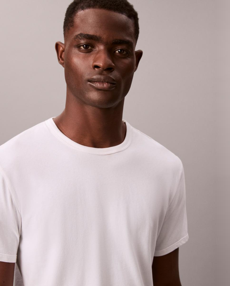 T-shirt de Algodão Branco-3