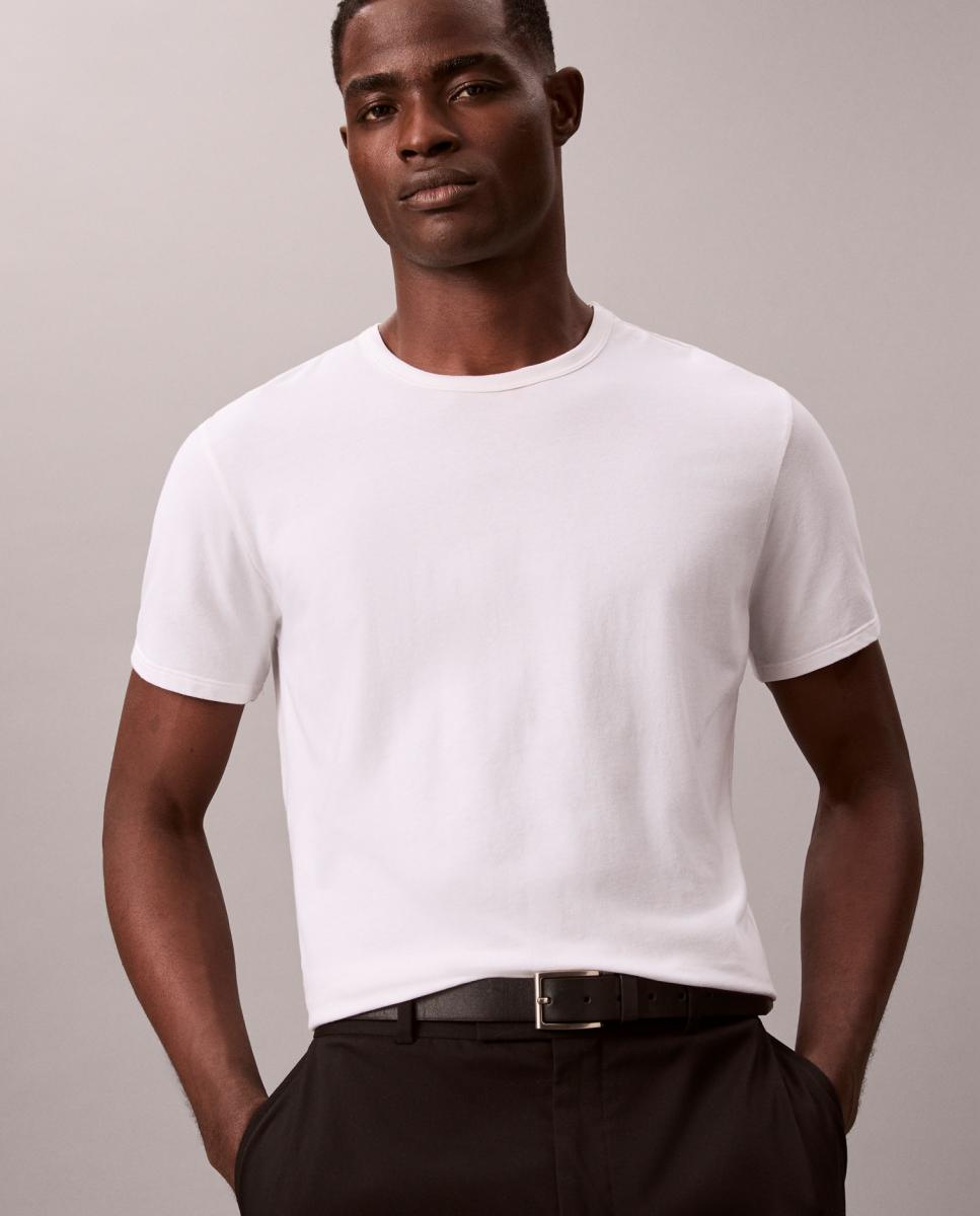 T-shirt de Algodão Branco-4