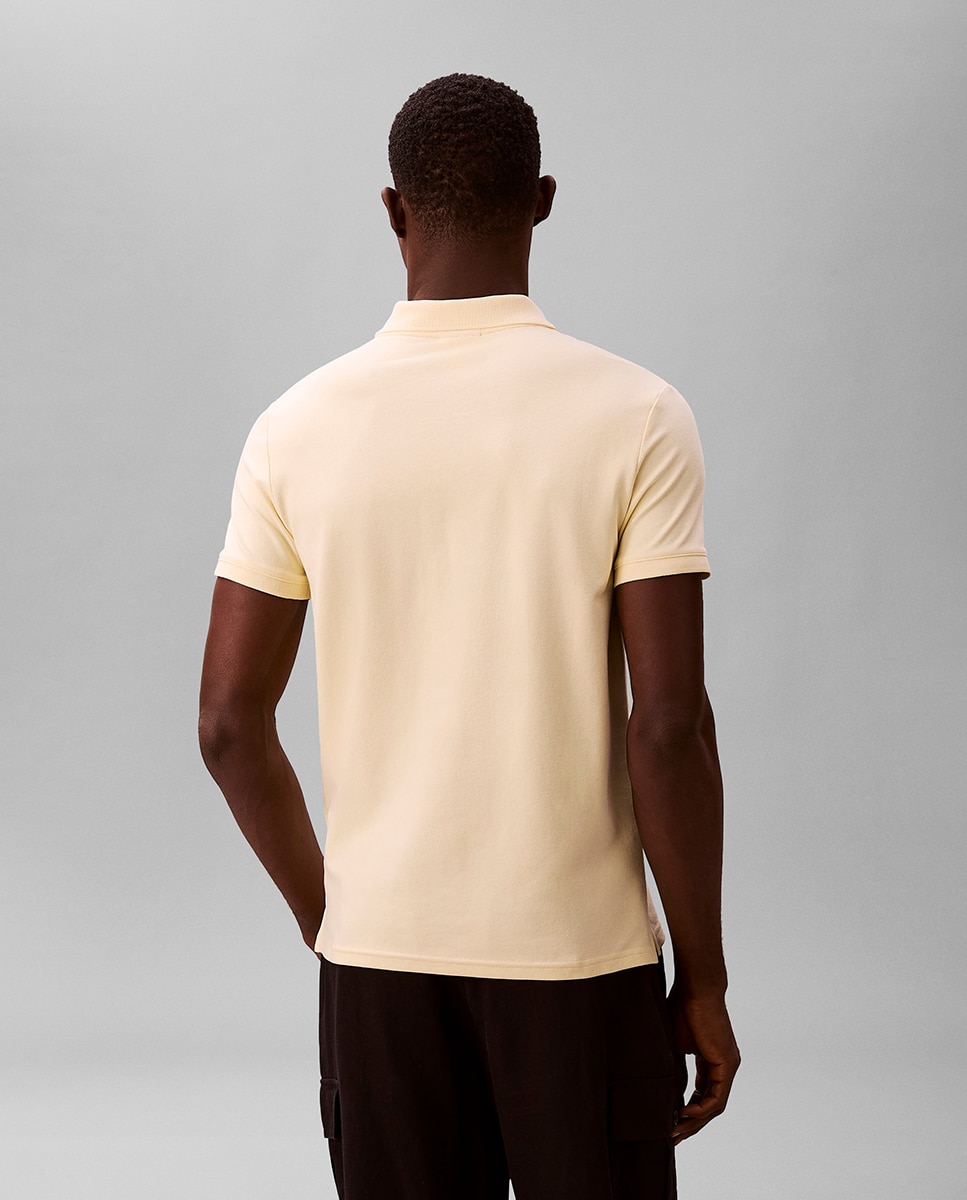 Polo de Piqué Justo Laranja-2