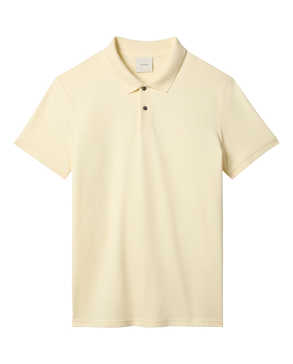Polo de Piqué Justo Laranja-4