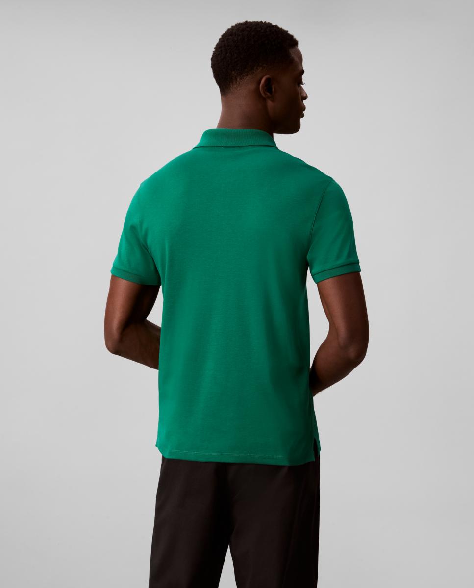 Polo com Meio Fecho de Correr Verde-2