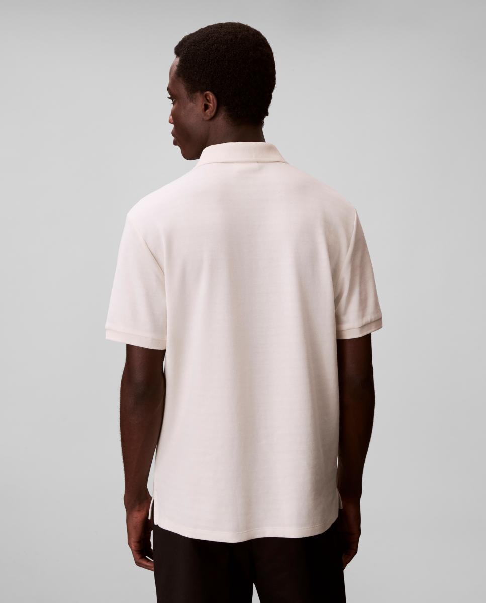 Polo às Riscas a Condizer Creme-2