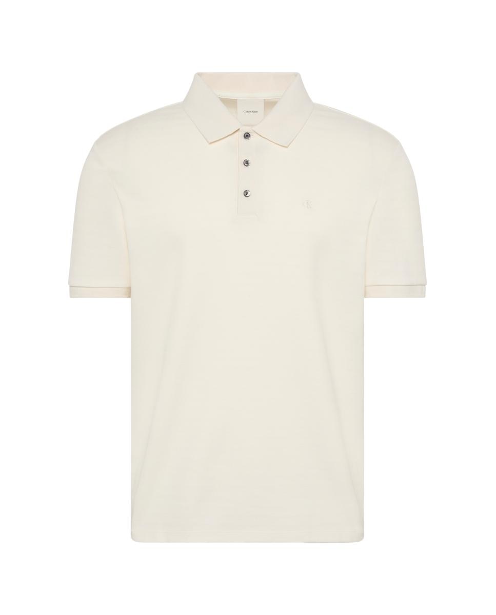 Polo às Riscas a Condizer Creme-5