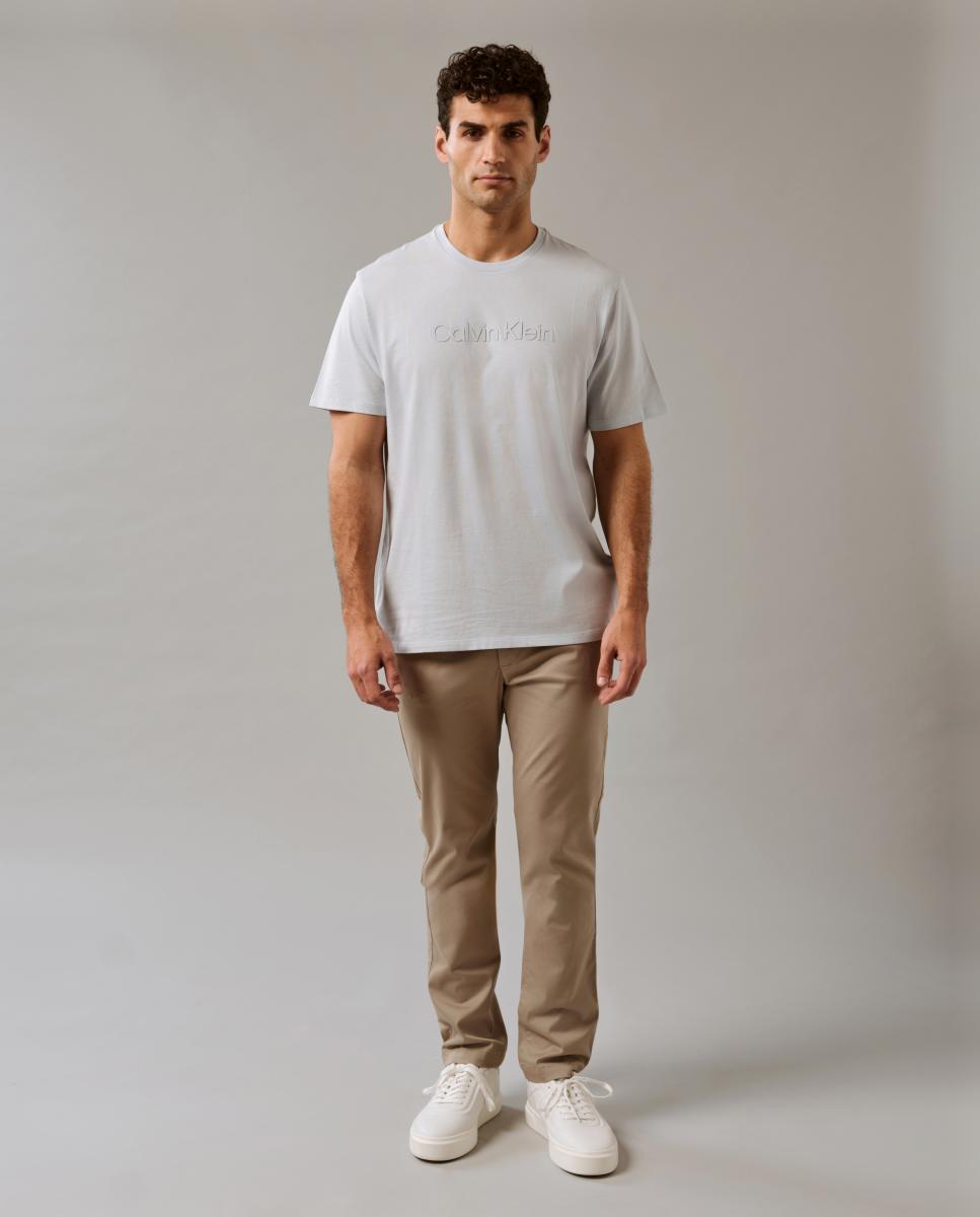T-shirt com Logótipo Inverso Azul-claro-7