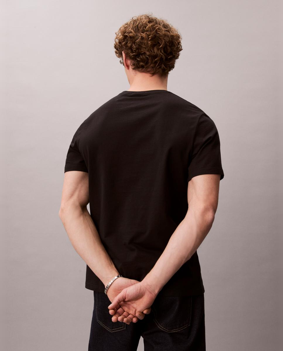 T-shirt de Algodão Preto-2