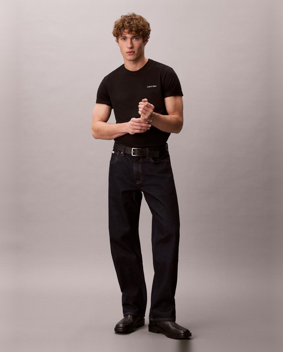 T-shirt de Algodão Preto-5