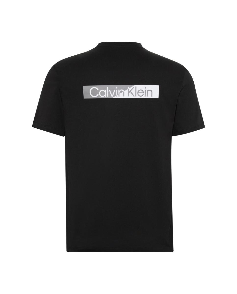 T-shirt de Algodão com Estampado Gráfico Preto-6