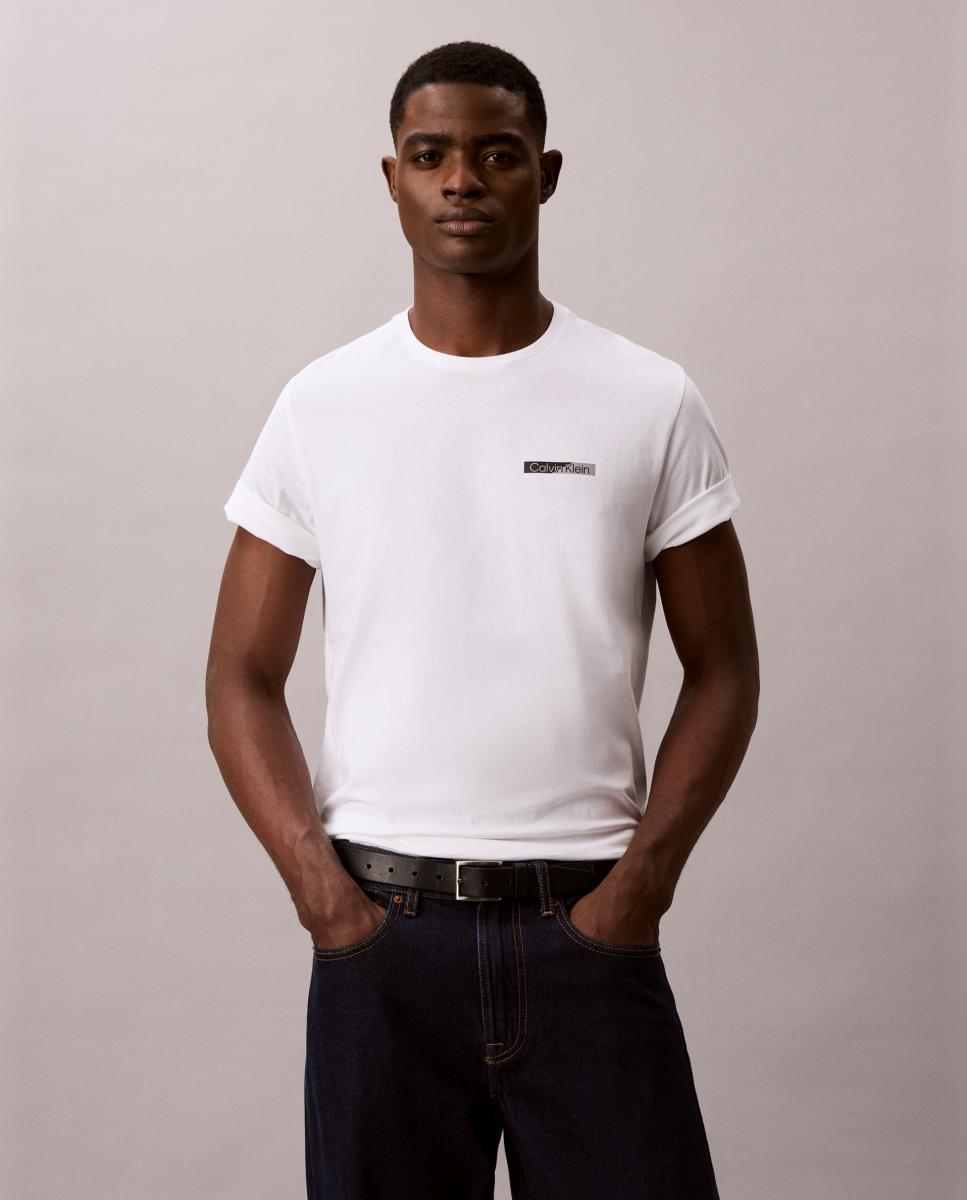 T-shirt de Algodão com Estampado Gráfico Branco-4