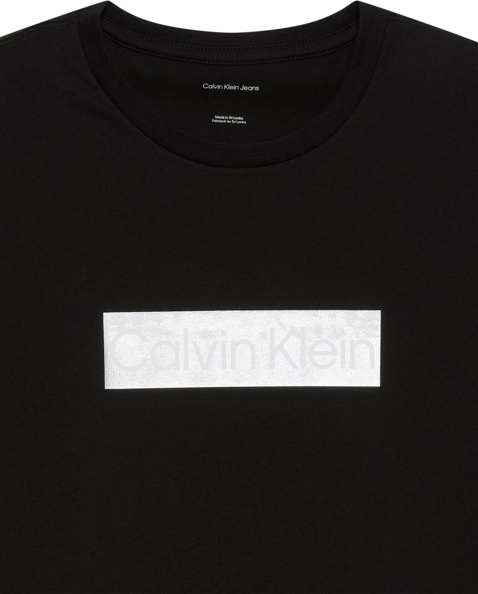 T-shirt de Algodão com Logótipo no Peito Preto-7
