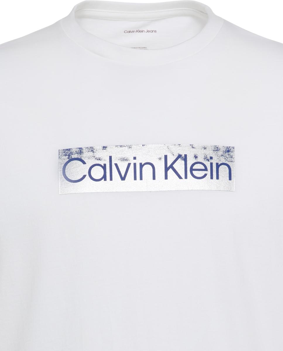 T-shirt de Algodão com Logótipo no Peito Branco-7