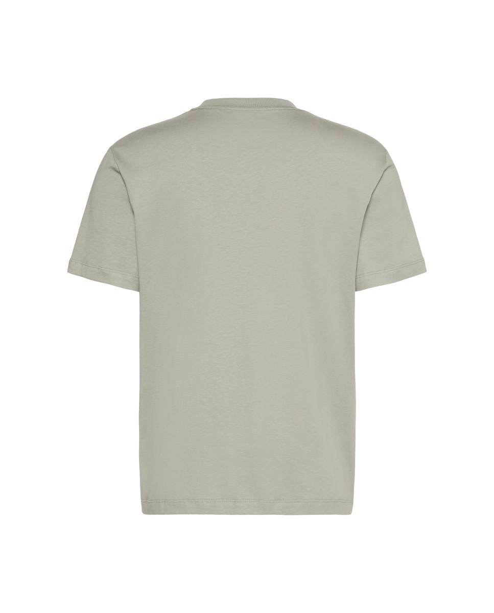 T-shirt de Manga Curta em Algodão com Estampado Gráfico Cinzento-claro-5