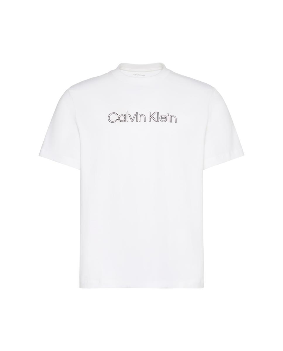 T-shirt de Manga Curta em Algodão com Estampado Gráfico Branco-6
