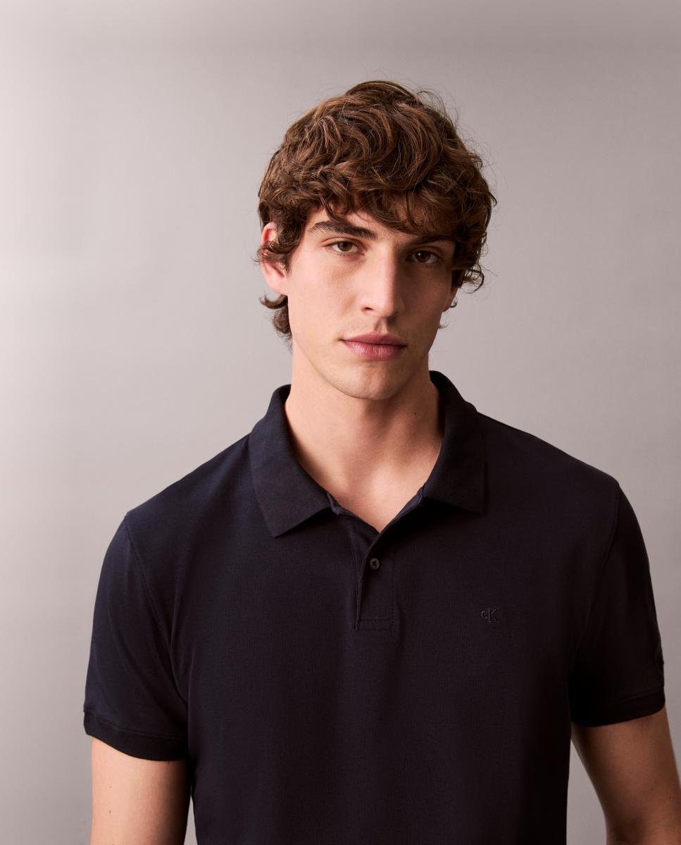 Polo Piqué Slim Azul-marinho-3