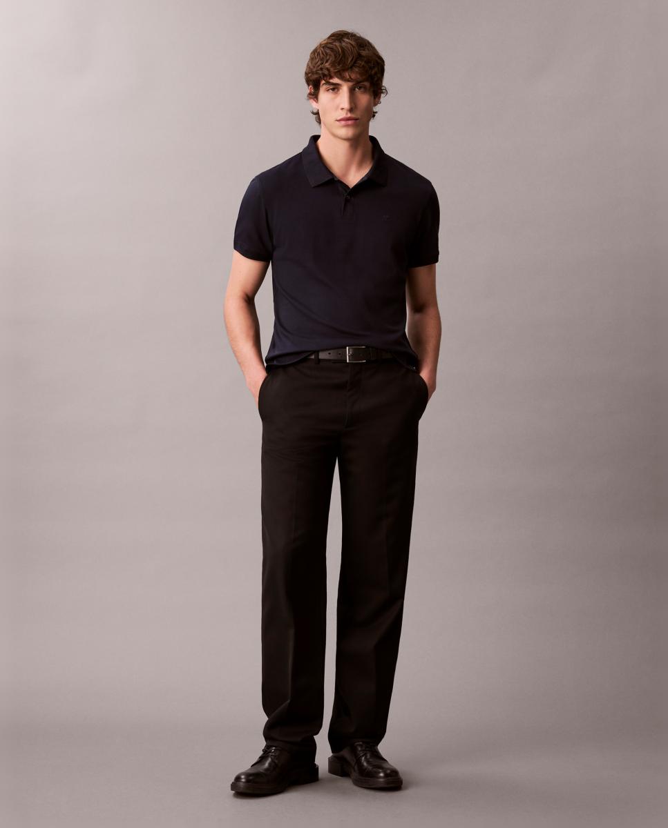 Polo Piqué Slim Azul-marinho-5