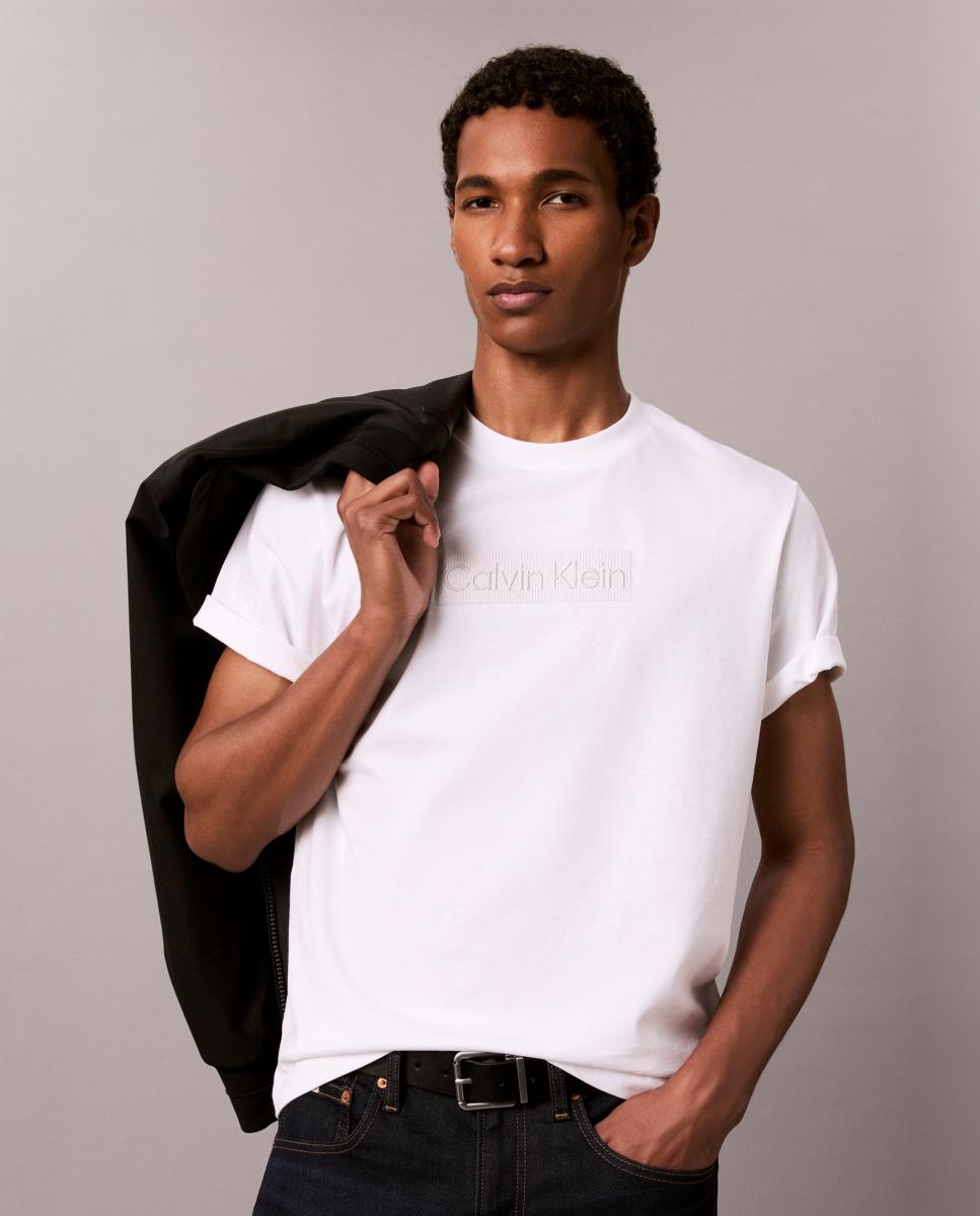 T-shirt Curta Bordada Branco-4