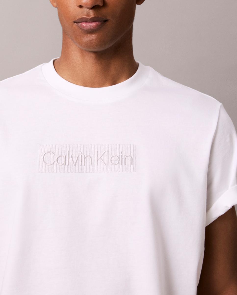 T-shirt Curta Bordada Branco-5