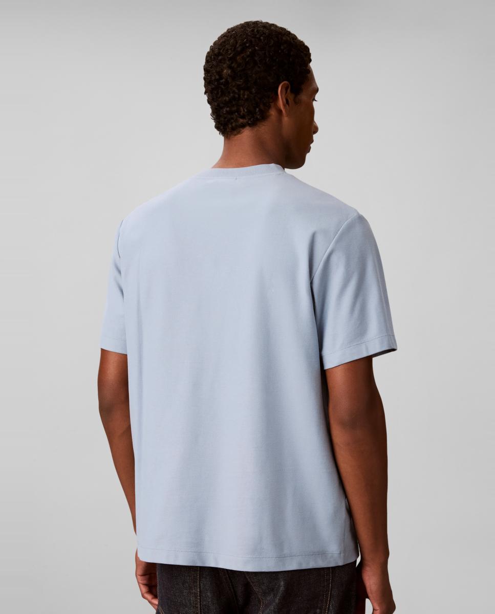 Imagen 2 de Camiseta Hombre piqué con logo - Calvin Klein - Azul claro Azul claro