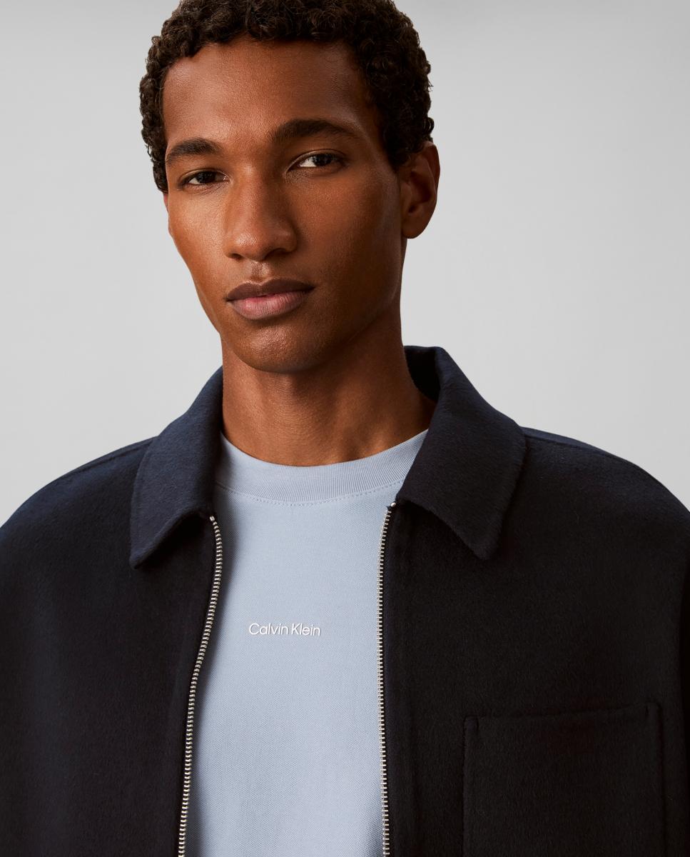 Imagen 4 de Camiseta Hombre piqué con logo - Calvin Klein - Azul claro Azul claro