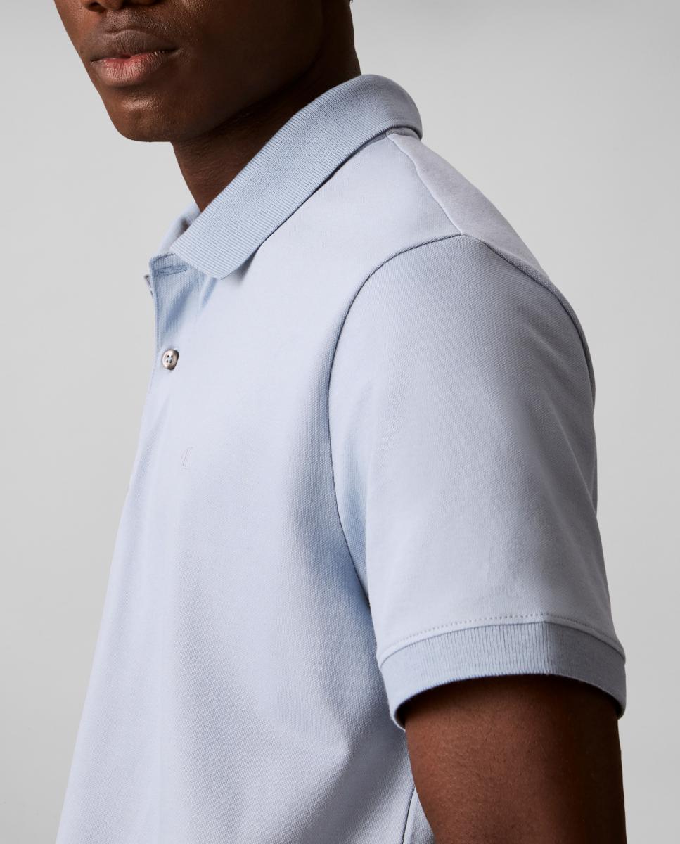 Imagen 5 de Polo Hombre piqué slim - Calvin Klein - Azul claro Azul claro