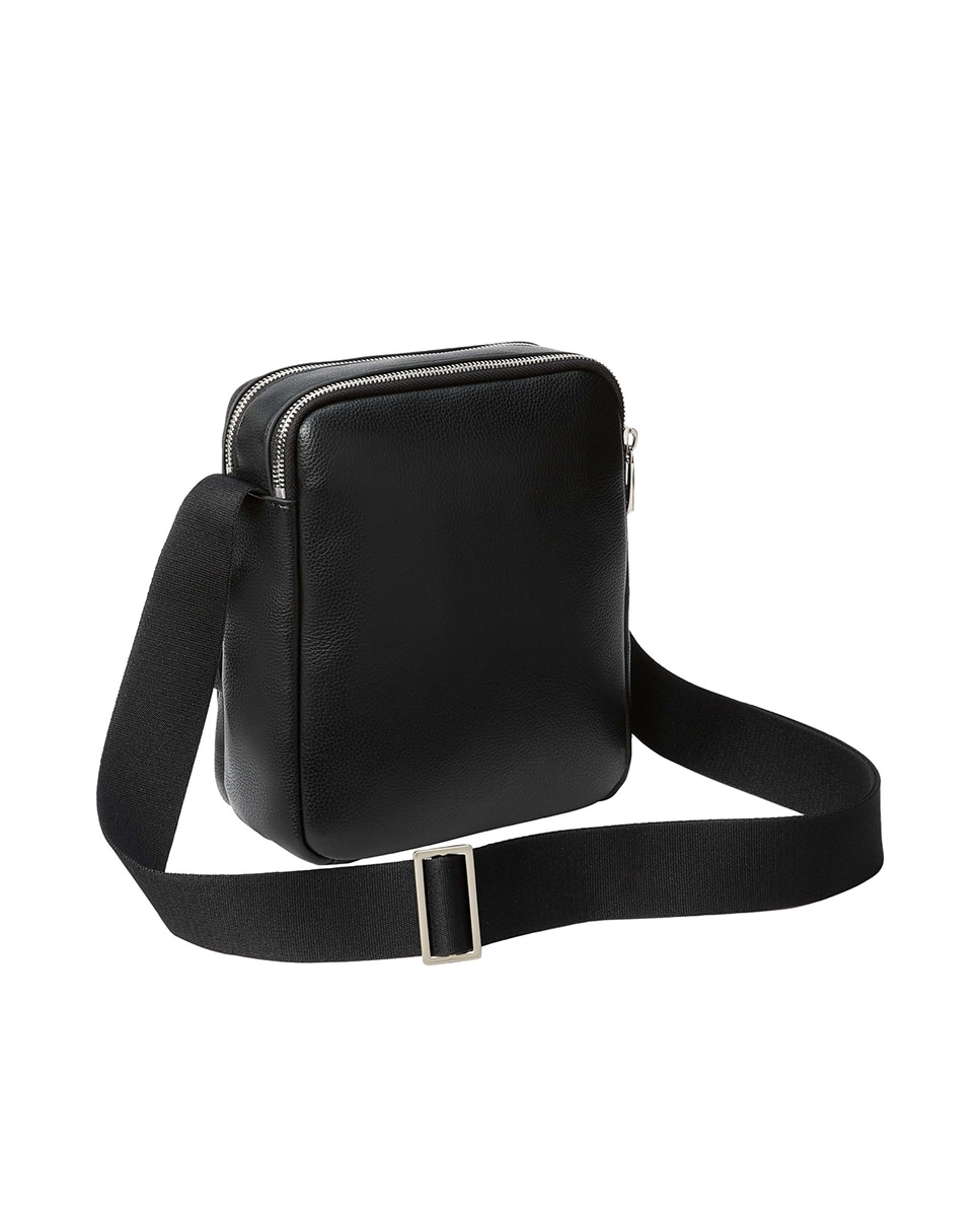Mala a Tiracolo com Bolso Duplo Preto-3