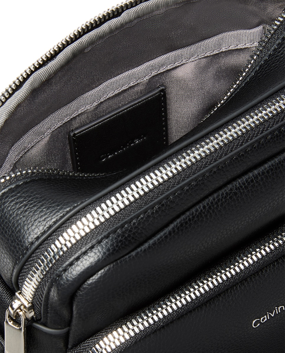 Mala a Tiracolo com Bolso Duplo Preto-4