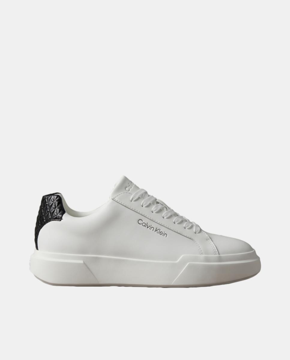 Zapatilla de piel calvin klein - Blanco Blanco-1