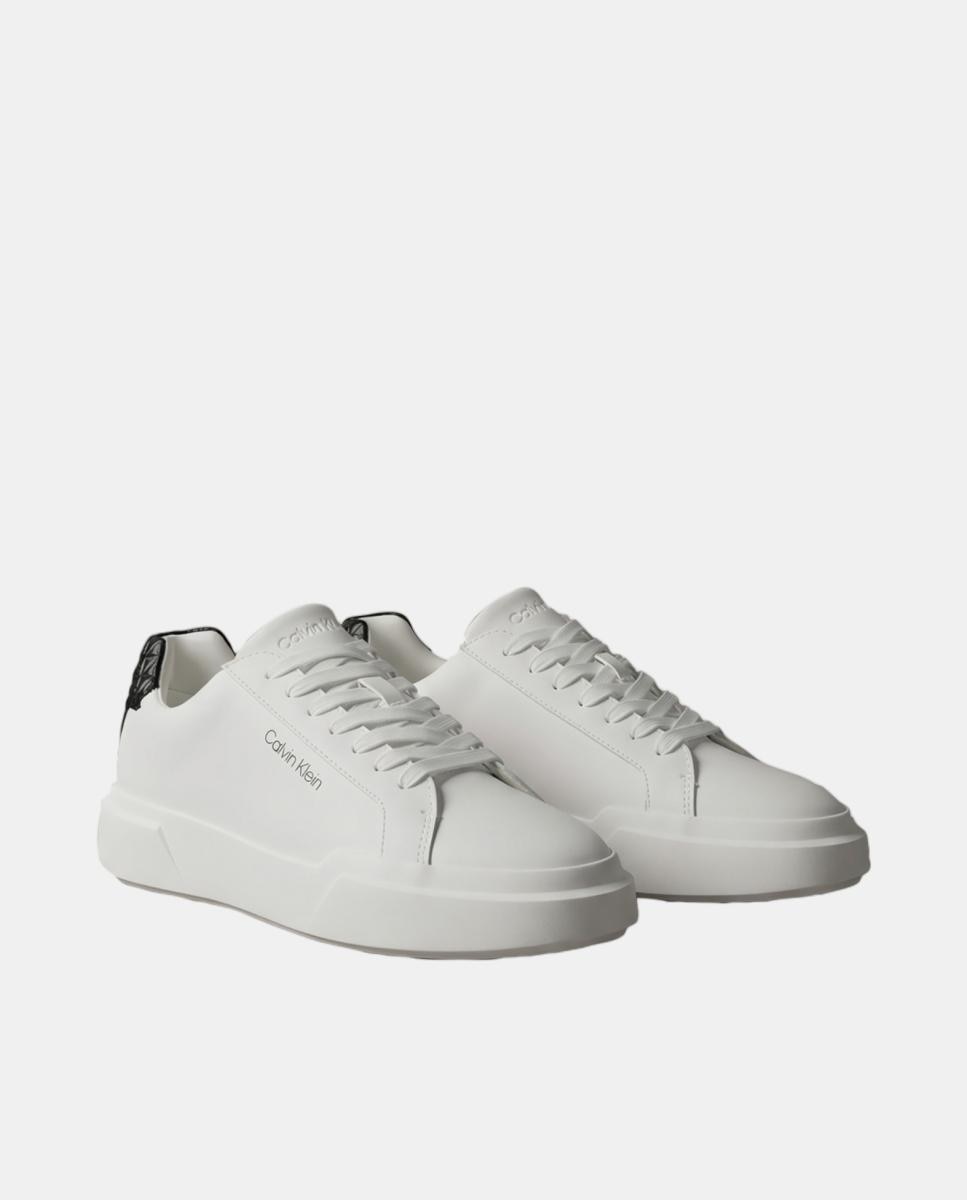 Zapatilla de piel calvin klein - Blanco Blanco-3