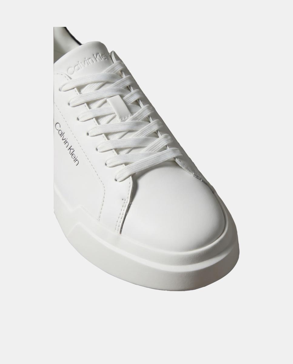 Zapatilla de piel calvin klein - Blanco Blanco-6